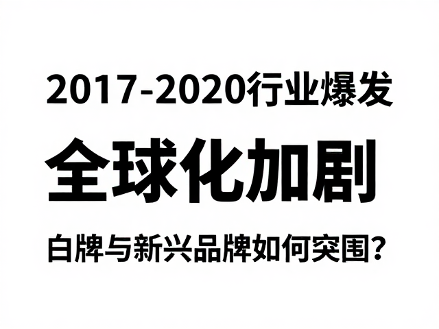 2017-2020行业爆发,全球化加剧,白牌与新兴品牌如何突围?