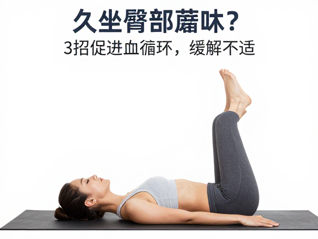 久坐臀部麻木?腰椎不适人群必看,3招促进血液循环,缓解不适
