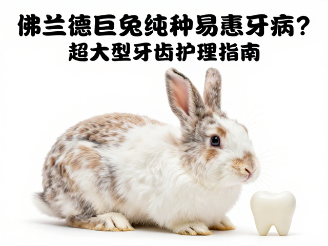 佛兰德巨兔纯种易患牙病?超大型兔牙齿护理指南