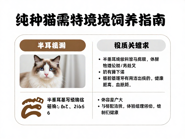 半垂耳纯种猫需特殊环境饲养指南