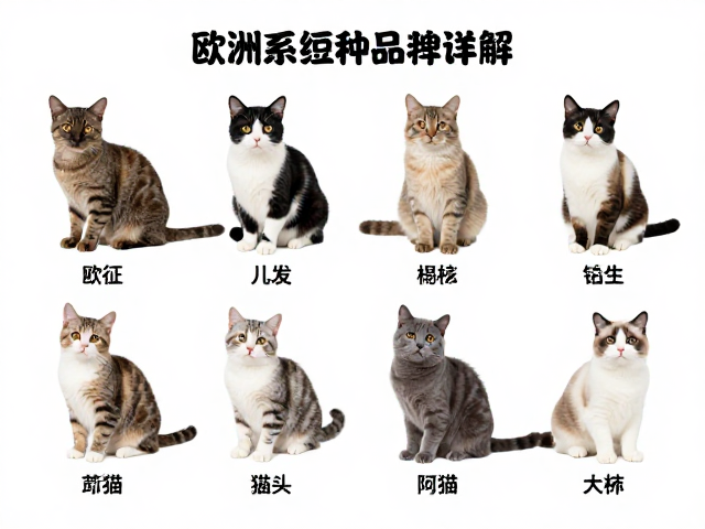 欧洲系纯种短毛猫品种详解,特征、养护与选购指南