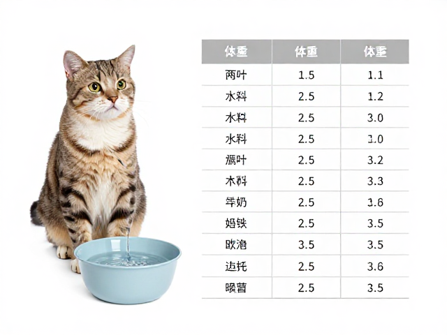 猫咪标准体重对照表,毛发梳理与新鲜饮水,打造健康好身材