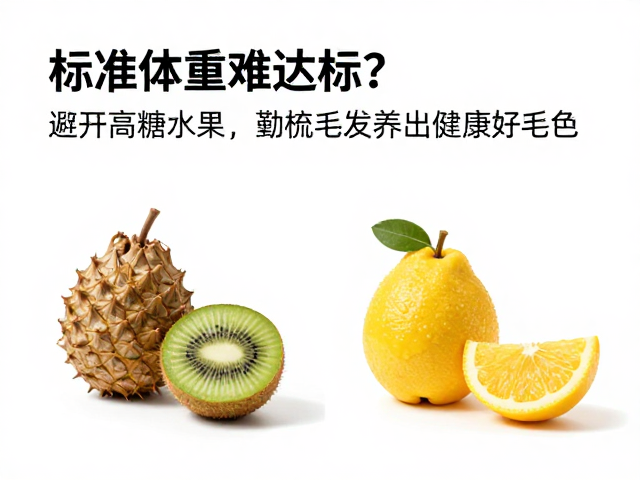 标准体重难达标?避开高糖水果,勤梳毛发养出健康好毛色