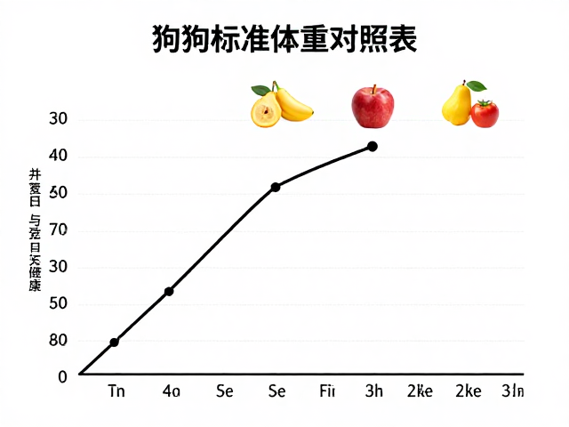 狗狗标准体重对照表，不可喂高糖水果，少量蔬果更健康