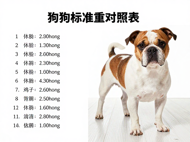 狗狗标准体重对照表，防滑地面保护关节，耳部清洁防发炎
