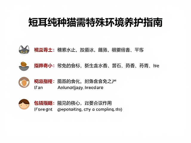 短耳纯种猫需特殊环境养护指南,打造舒适健康家园