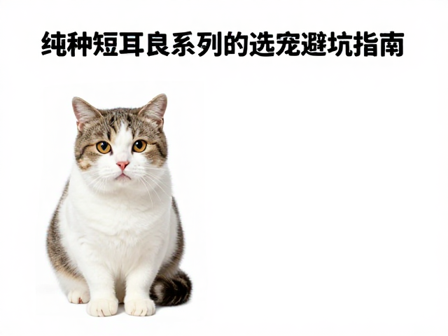 纯种短耳猫与杂交改良系区别，选宠避坑指南