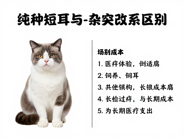 纯种短耳猫与杂交改良系区别，选宠避坑指南