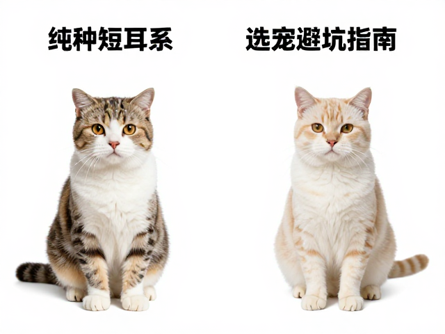 纯种短耳猫与杂交改良系区别，选宠避坑指南
