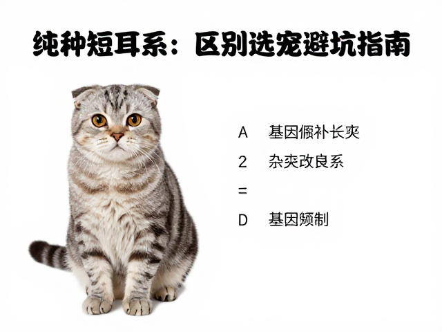纯种短耳猫与杂交改良系区别，选宠避坑指南