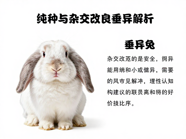 纯种与杂交改良垂耳兔区别,选购指南与品种解析