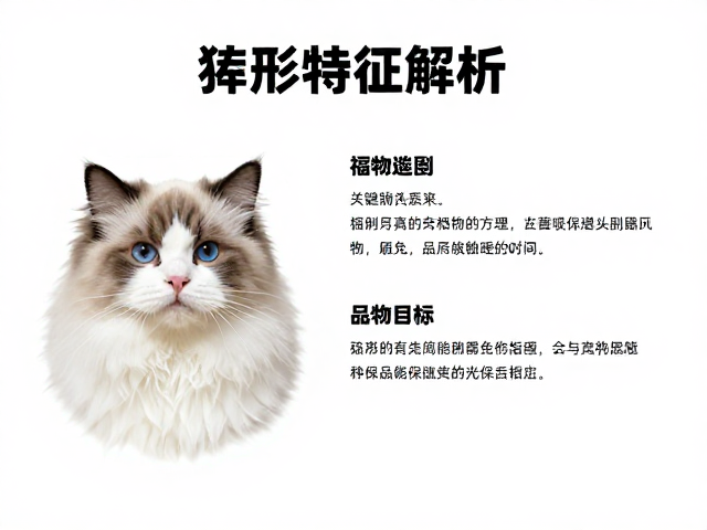 纯种长毛猫楔形头特征解析,品相鉴别与选购指南