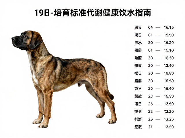 19世纪培育名犬,标准体重对照表与每日新鲜饮水指南