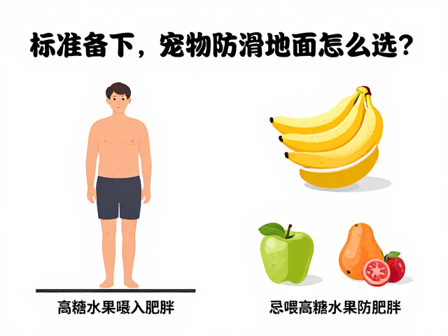 标准体重下,宠物防滑地面怎么选?忌喂高糖水果防肥胖
