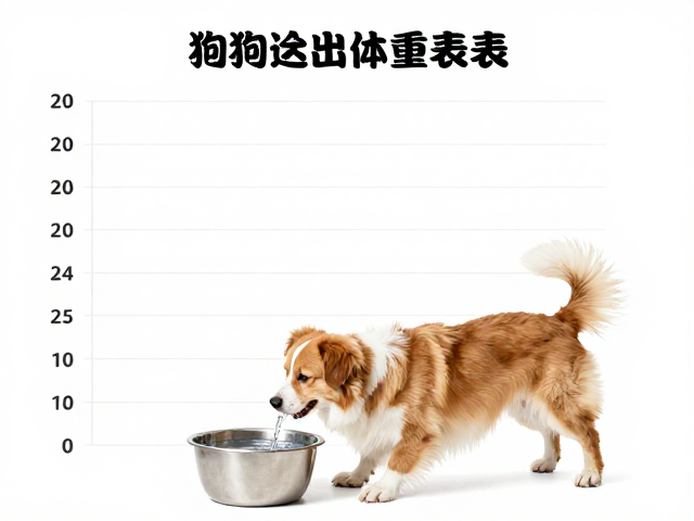 狗狗标准体重对照表，结合新鲜饮水与活泼好动，判断爱犬是否健康达标
