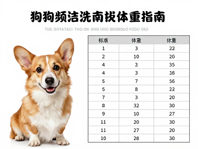 狗狗不可频繁洗澡！耳部清洁指南及标准体重对照表