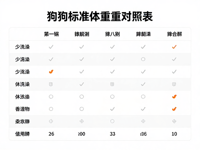 狗狗标准体重对照表,防滑地面护理与少洗澡的科学养宠指南