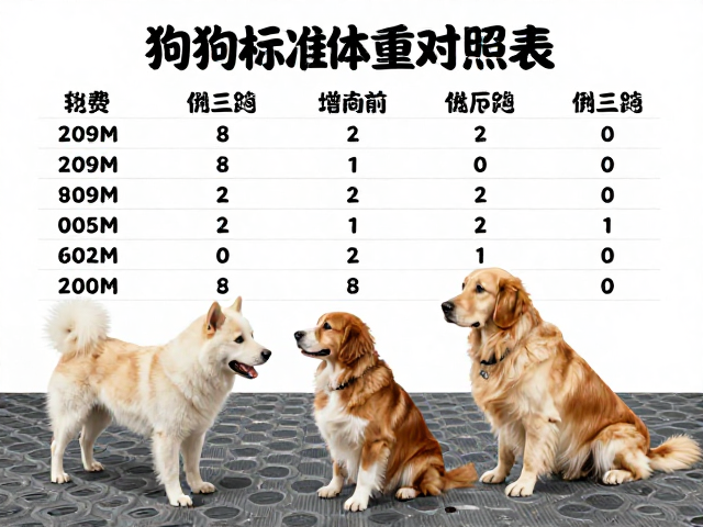 狗狗标准体重对照表,防滑地面与陪伴互动的健康指南