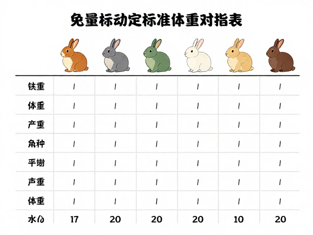 兔子标准体重对照表,活泼好动怎么喂?定量兔粮喂养指南