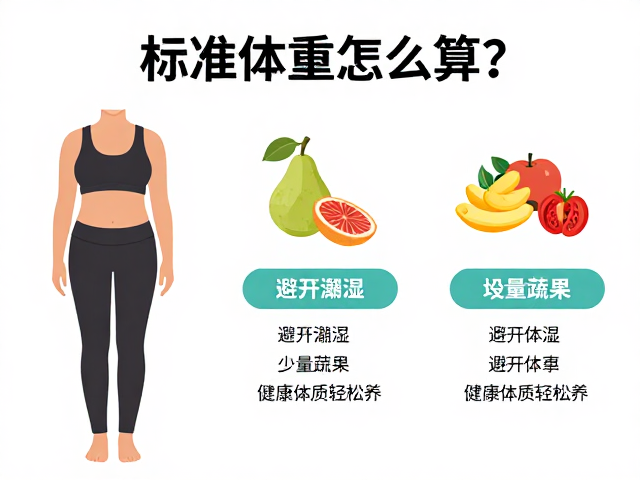 标准体重怎么算?避开潮湿,少量蔬果,健康体质轻松养