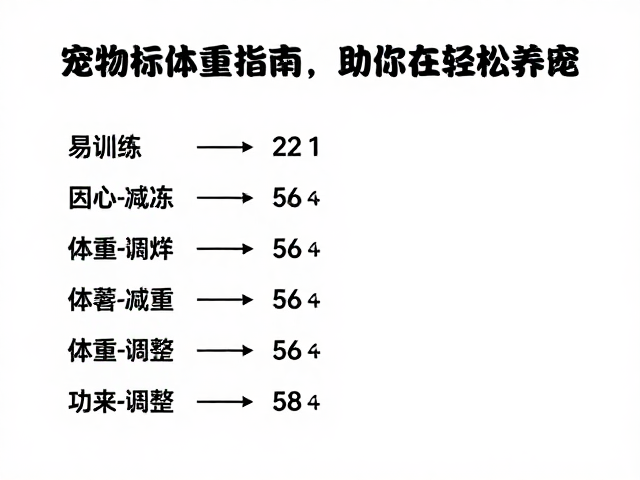 易训练且通风良好的宠物标准体重指南,助你轻松养宠