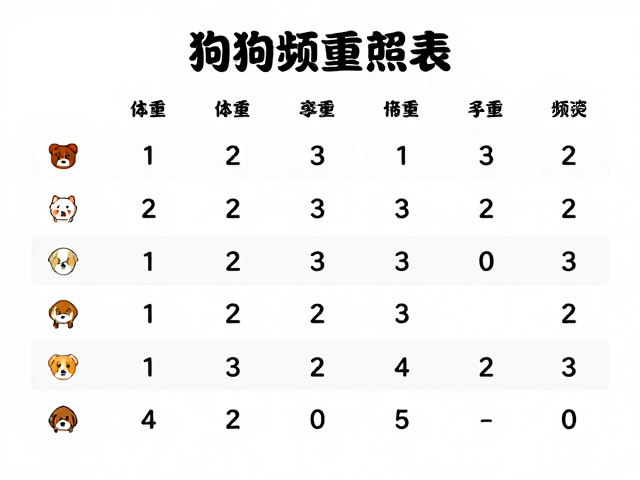 狗狗标准体重对照表,防滑地面养护与不可频繁洗澡的科学指南