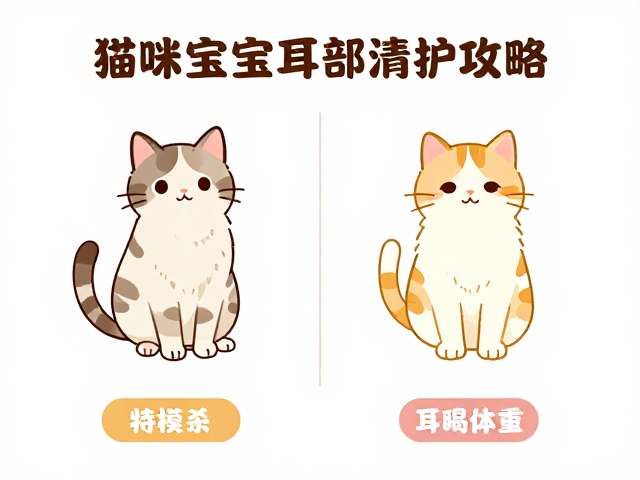 猫咪标准体重对照耳部清洁指南，好奇宝宝健康养护全攻略