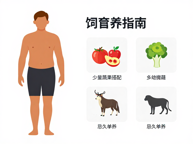 标准体重下的饲养指南,少量蔬果搭配,忌久单养