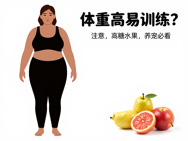 标准体重又易训练?注意,不可喂高糖水果,养宠必看