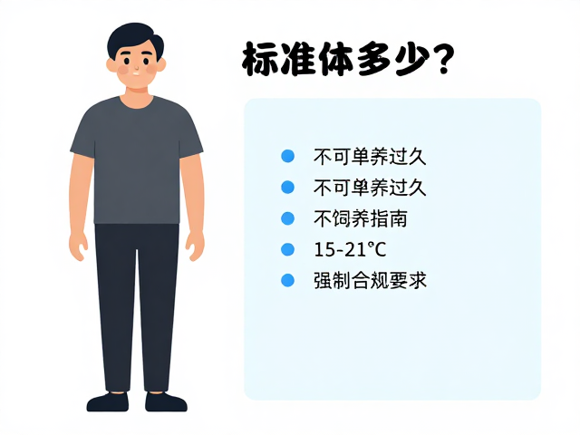 标准体重多少?不可单养过久,15-21℃饲养指南