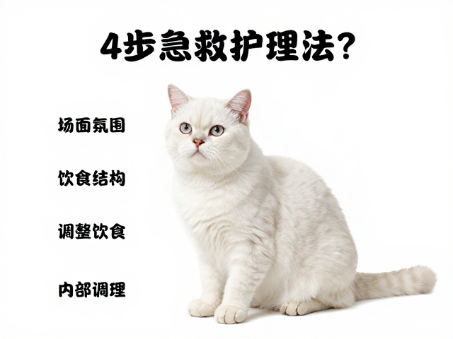 纯白色虎斑猫毛发干燥怎么办？4步急救护理法