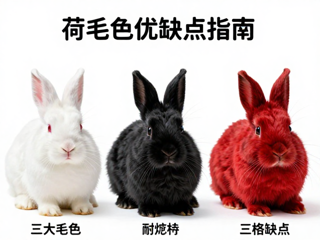 纯白色荷兰兔、黑色荷兰兔与红色荷兰兔选购指南，三大毛色优缺点解析