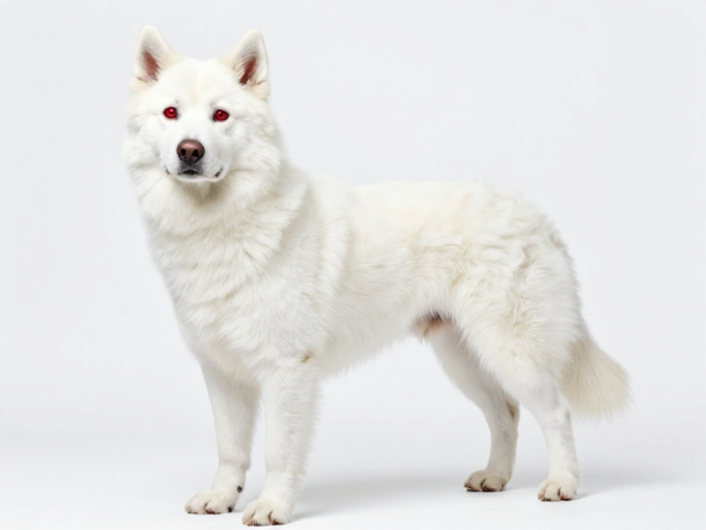 纯白色犬配红眼腹白斑品种？揭秘独特毛色特征与饲养指南