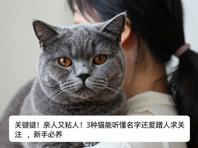 亲人又粘人!这3种猫能听懂名字还爱蹭人求关注,新手必养