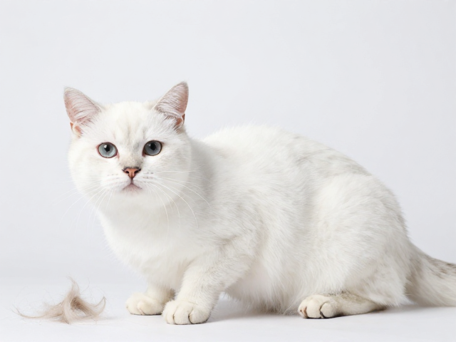 纯白色斑点猫梳毛护理指南,减少掉毛,保持毛发洁白蓬松