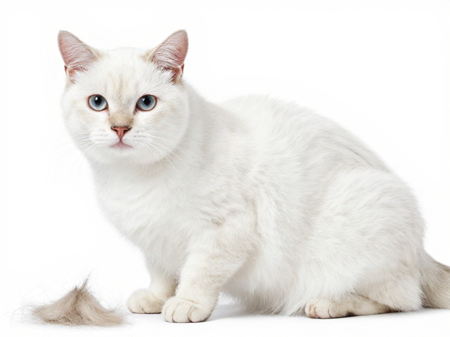 纯白色斑点猫梳毛护理指南,减少掉毛,保持毛发洁白蓬松