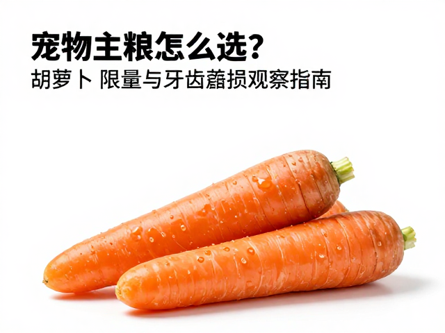 宠物主粮怎么选？胡萝卜限量与牙齿磨损观察指南