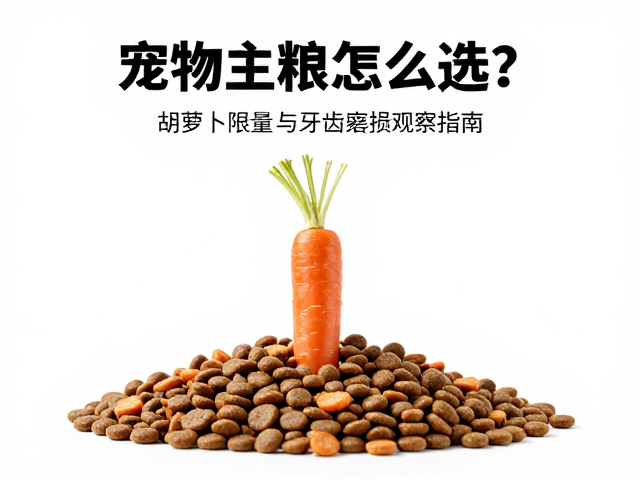 宠物主粮怎么选？胡萝卜限量与牙齿磨损观察指南