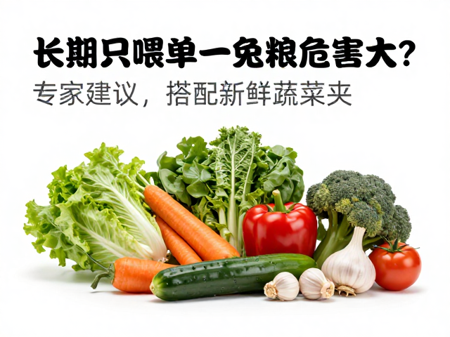长期只喂单一兔粮危害大?专家建议,搭配新鲜蔬菜夹,科学主粮选择指南