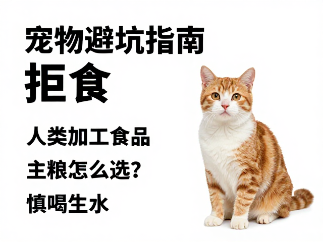 宠物避坑指南，拒食人类加工食品，主粮怎么选？慎喝生水