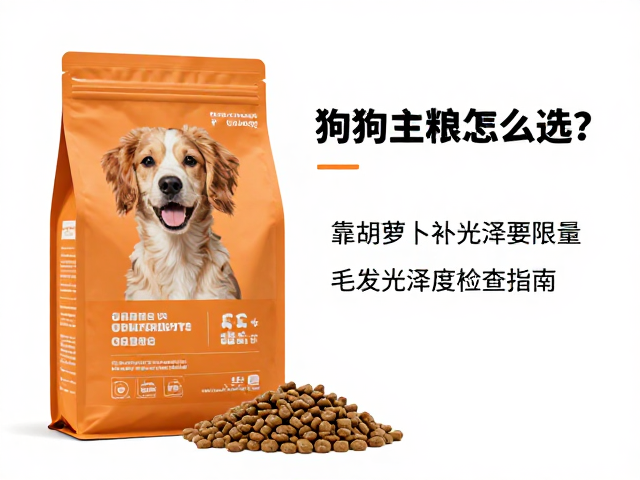 狗狗主粮怎么选?靠胡萝卜补光泽要限量,毛发光泽度检查指南