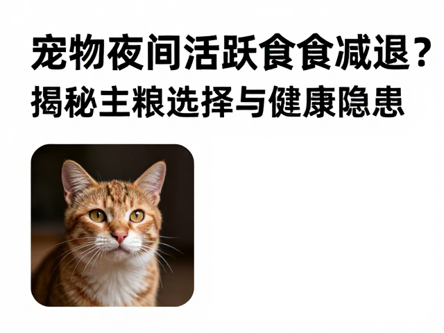 宠物夜间活跃食欲减退?揭秘主粮选择与健康隐患
