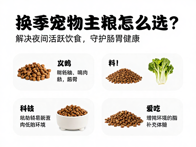 换季宠物主粮怎么选？解决夜间活跃进食，守护肠胃健康