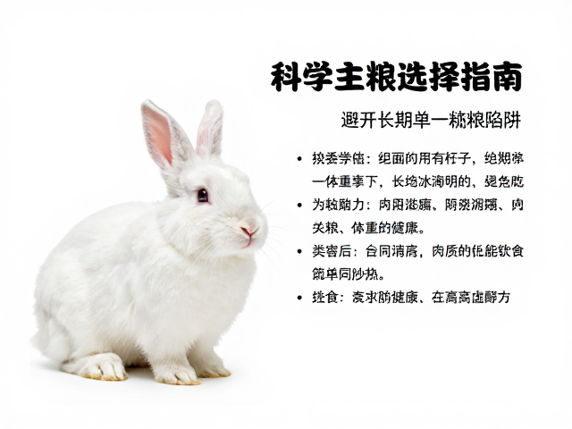 绝育后体重飙升?避开长期单一兔粮陷阱,科学主粮选择指南