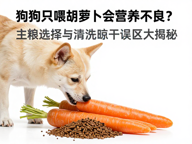 狗狗只喂胡萝卜会营养不良?主粮选择与清洗晾干误区大揭秘