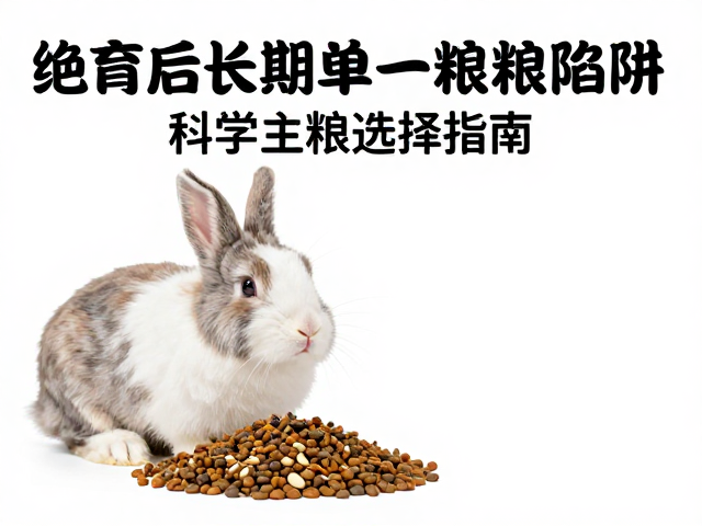 绝育后体重飙升？避开长期单一兔粮陷阱，科学主粮选择指南