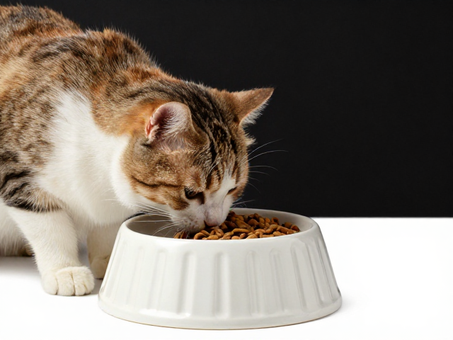 猫咪夜间活跃吃主粮?试试重型陶瓷食盆防翻倒