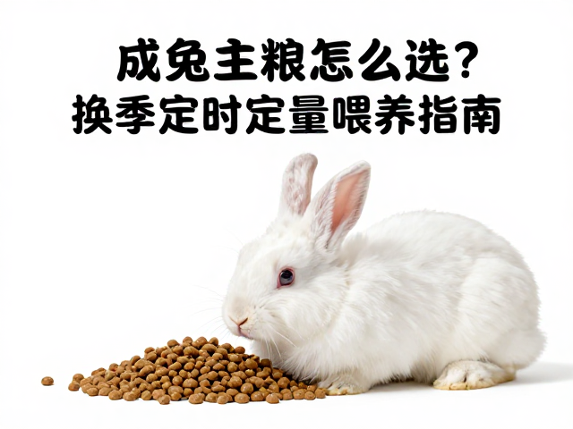 成兔主粮怎么选?换季定时定量喂养指南,呵护爱兔健康