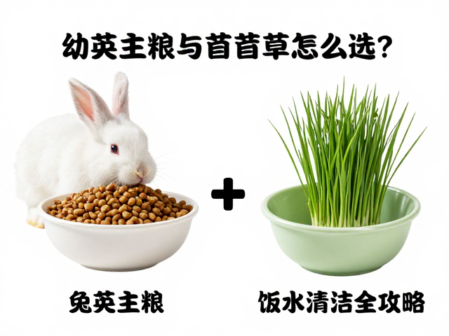 幼兔主粮与苜蓿草怎么选？碗装饮水清洁全攻略