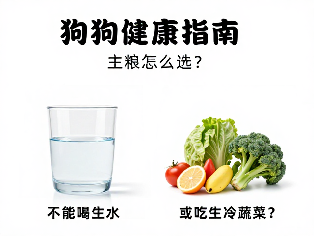 狗狗健康指南,主粮怎么选?为何不能喝生水或吃生冷蔬菜?